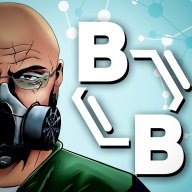 Stylized green chemistry glassware with forum UI overlays